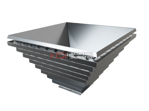 Mixing tower hopper