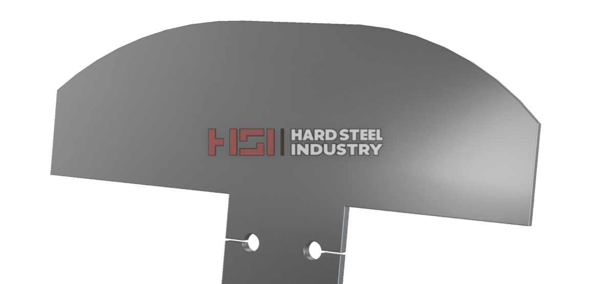 Shovel of trough sink for the mining industry. Screw conveyor blade